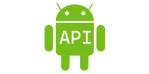 Иконка зелёного Android с надписью API