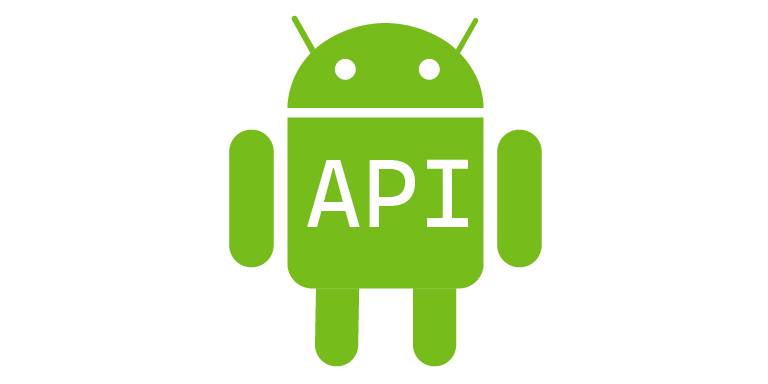 Иконка зелёного Android с надписью API